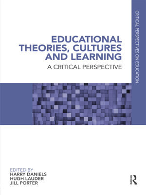 cover image of Educational Theories, Cultures and Learning